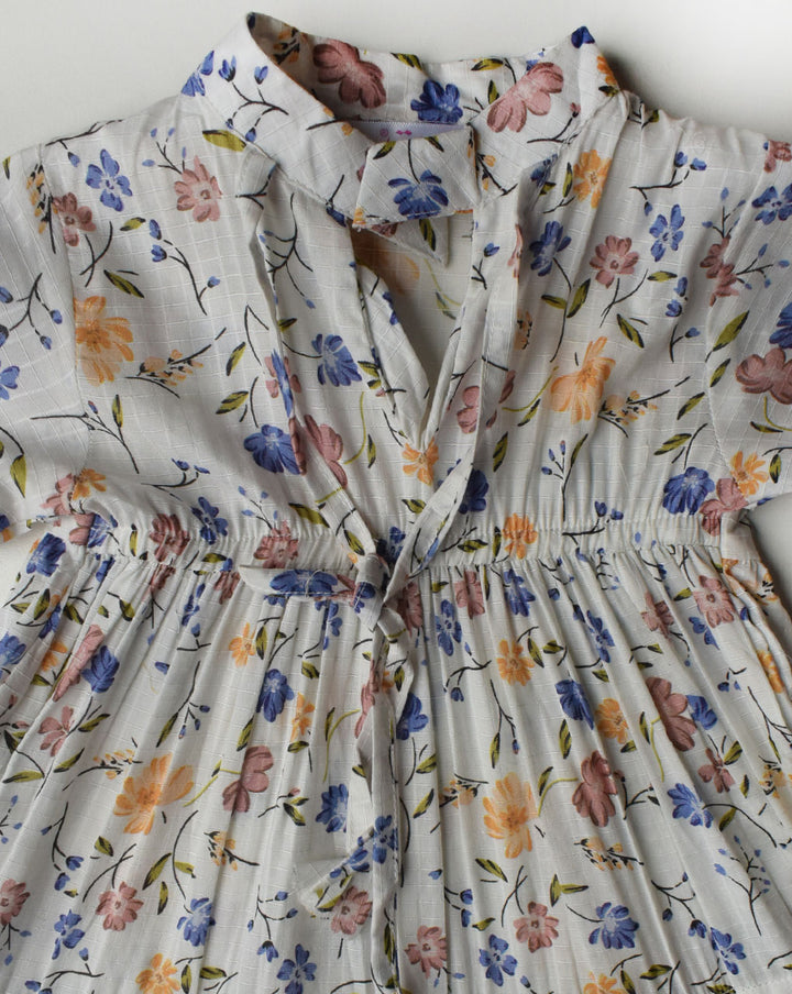 GIRLS FLOWERY FROCK  G000017