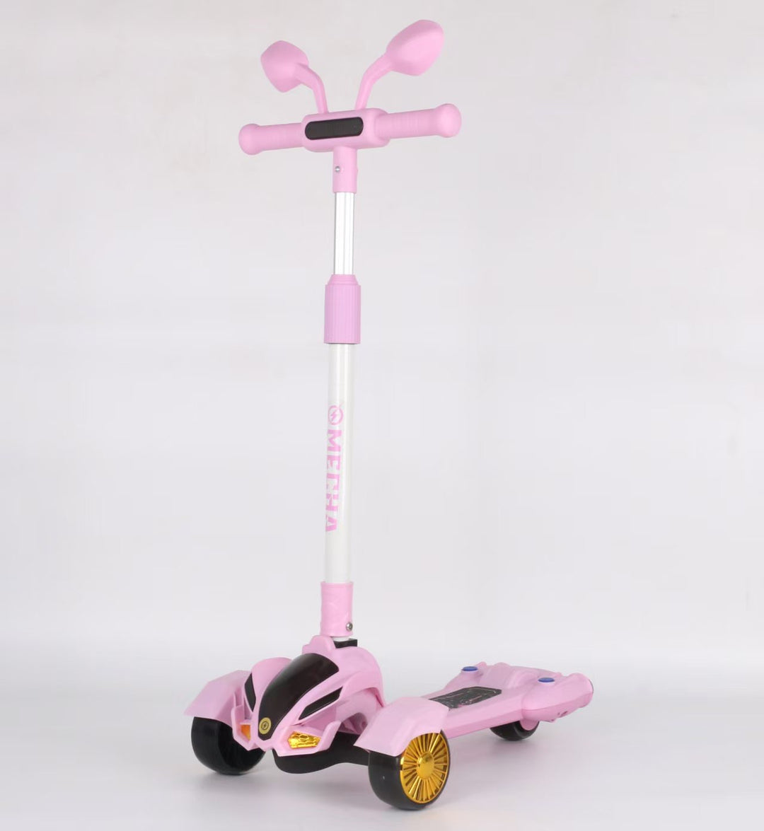 Imported Kids Ride-On Scooty with Smoke Effect, LED Lights & Music – Battery Operated Scooter