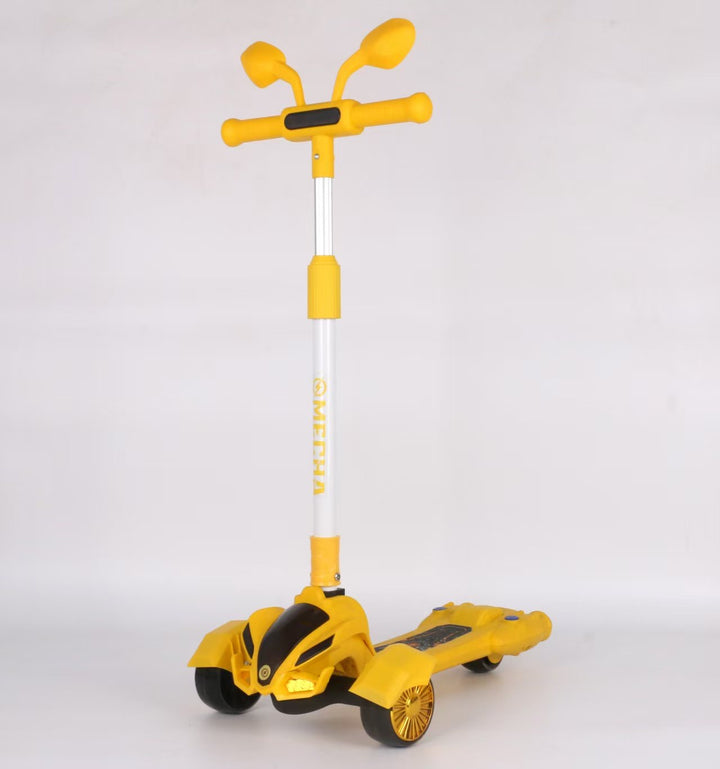 Imported Kids Ride-On Scooty with Smoke Effect, LED Lights & Music – Battery Operated Scooter