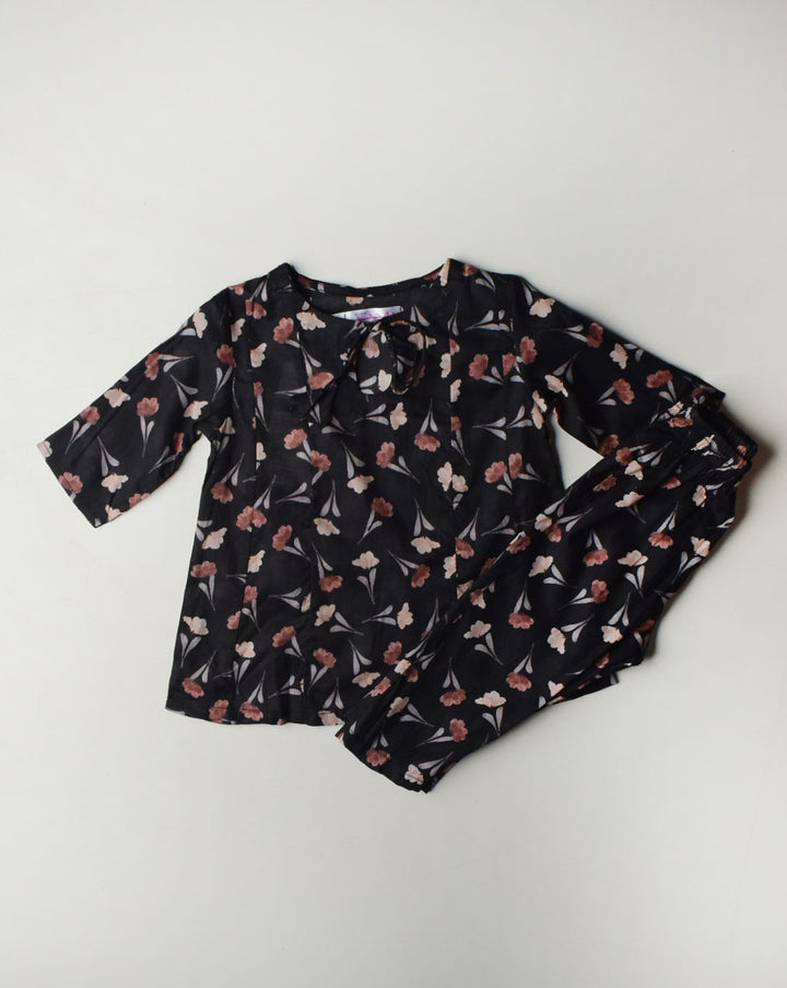 GIRLS SUIT AND SET G000021-22 BLACK