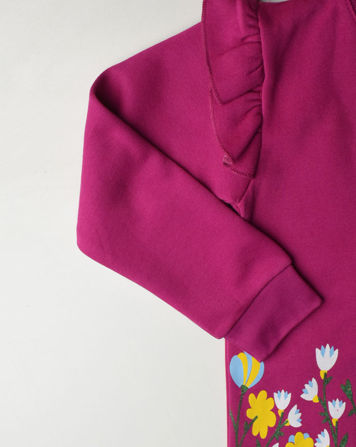 WARM GIRL SWEATSHIRT OS00029 SHOCKING PINK