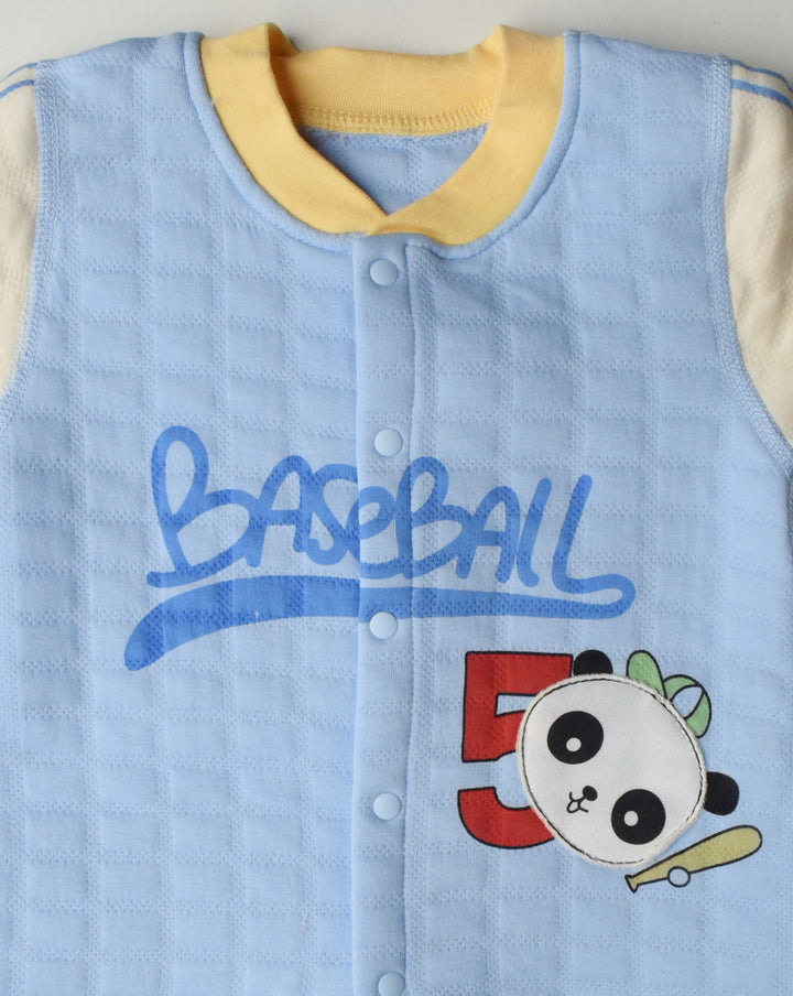 PANDA BASEBALL  ROMPER OS00066