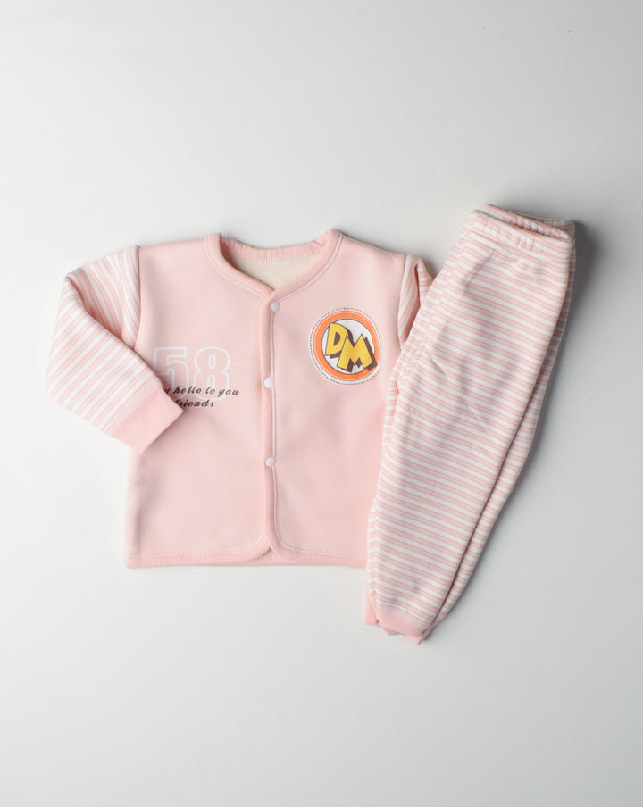 WARMY SUIT AND SET OS00067 BABY PINK