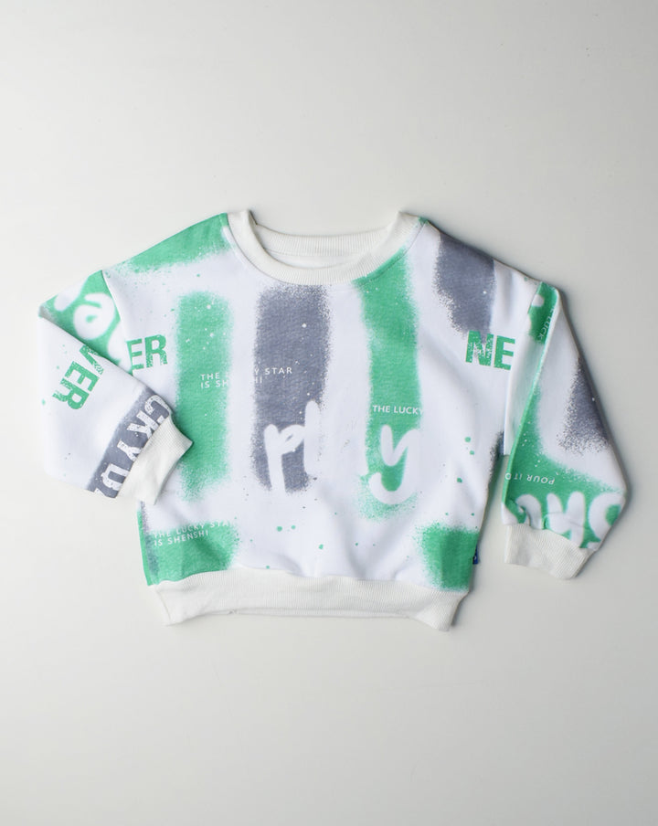 STYLLISH SWEATSHIRT OS00049 WHITE