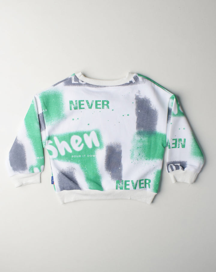 STYLLISH SWEATSHIRT OS00049 WHITE
