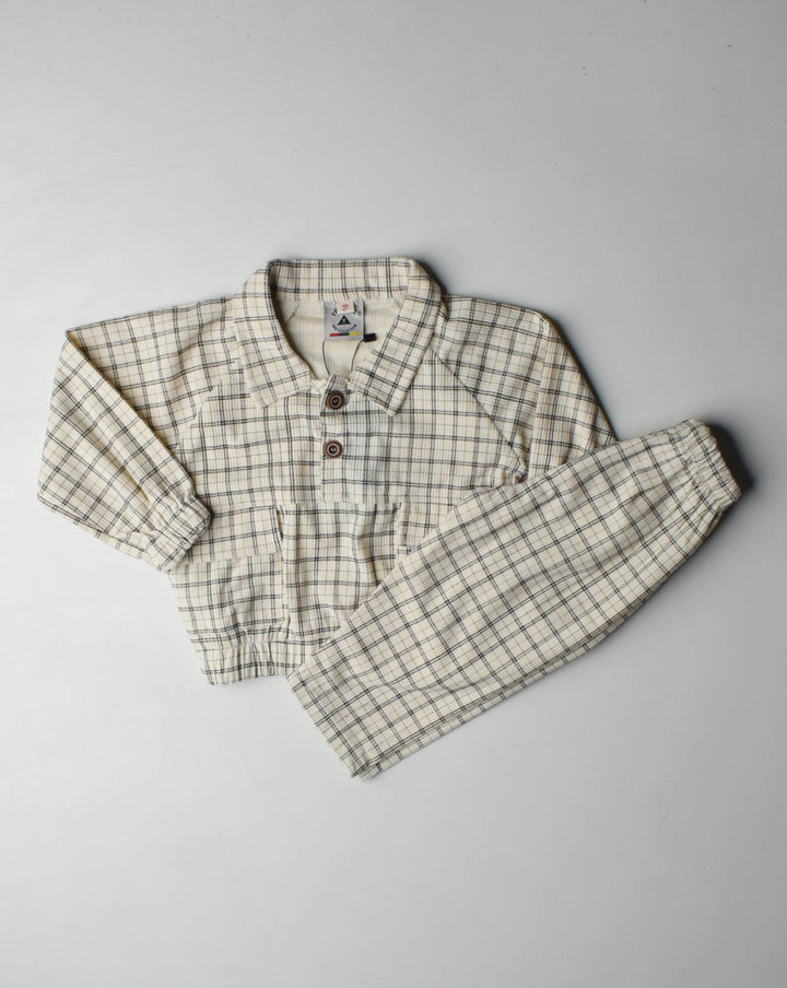 WARMY SUIT AND SET BOYS OS00023 CREAM