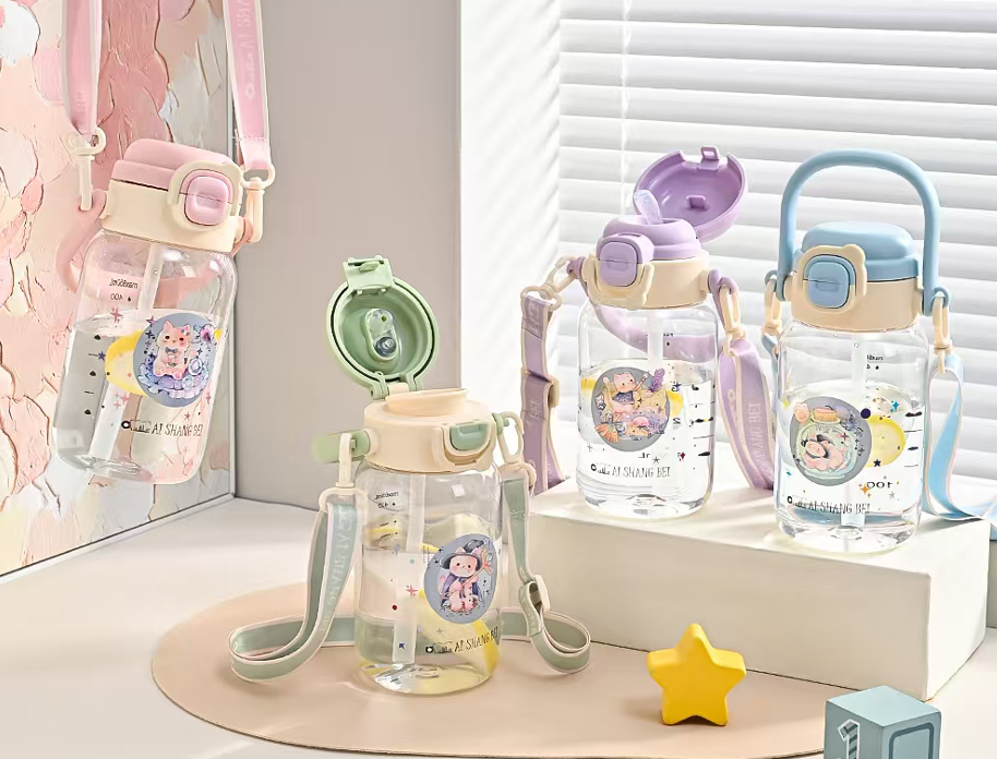 Kids Cartoon Character School Water Bottle – Leakproof & Durable (Back to School Essential)