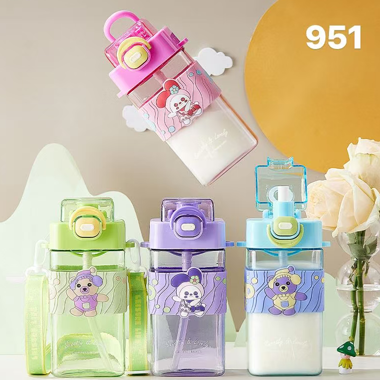 Kids Cartoon Character School Water Bottle – Leakproof & Durable (Back to School Essential)