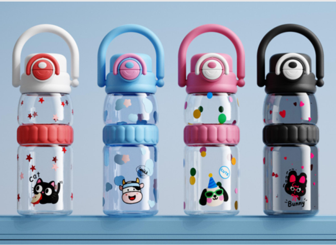 Kids Cartoon Character School Water Bottle – Leakproof & Durable (Back to School Essential)