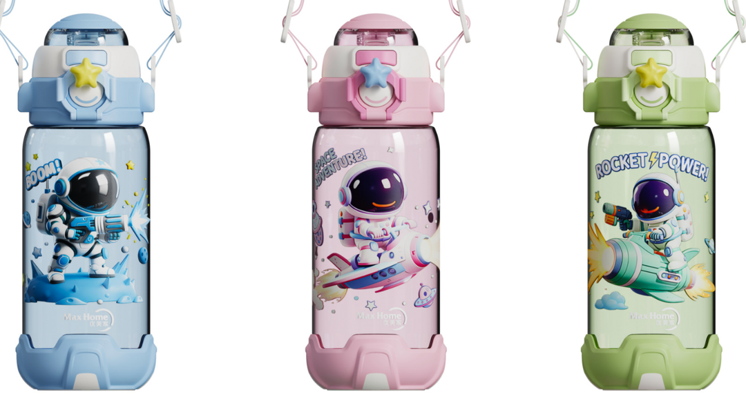 Kids Cartoon Character School Water Bottle – Leakproof & Durable (Back to School Essential)