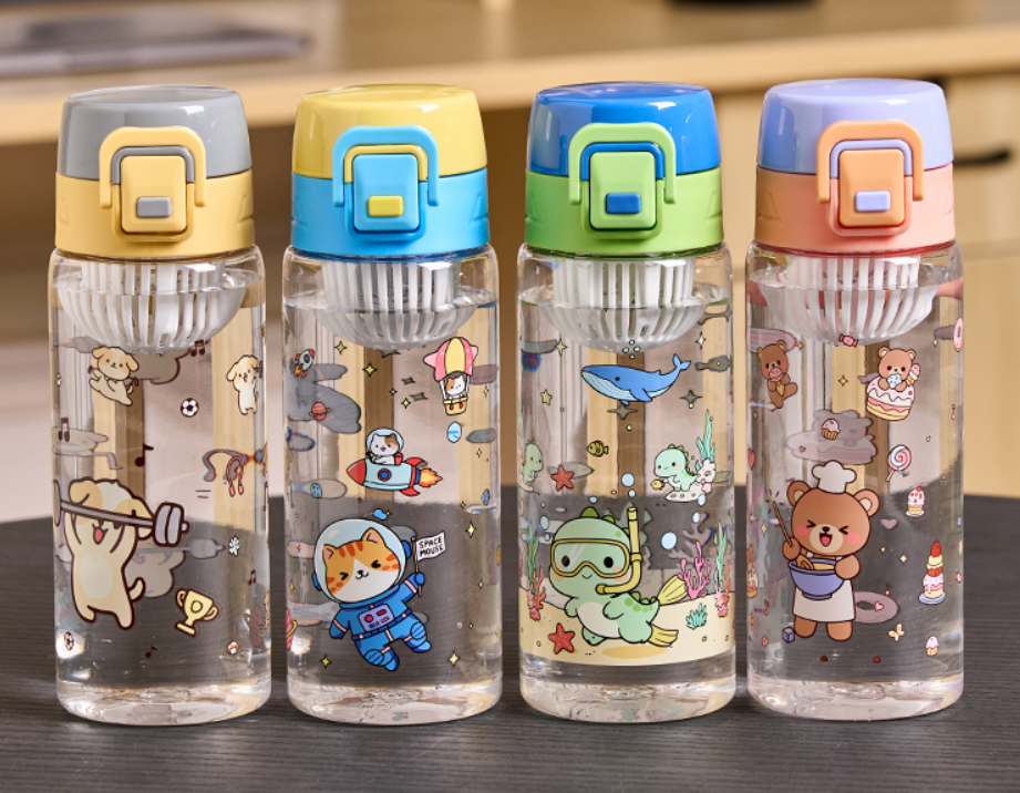 Kids Cartoon Character School Water Bottle – Leakproof & Durable (Back to School Essential)