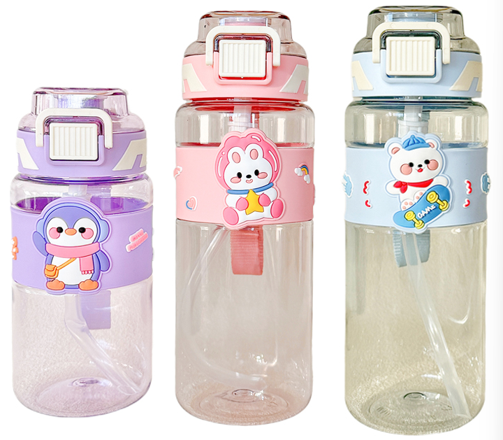 Kids Cartoon Character School Water Bottle – Leakproof & Durable (Back to School Essential)