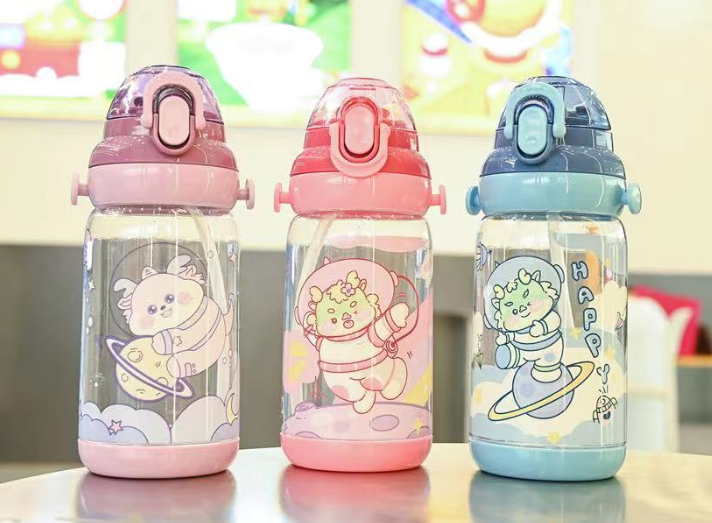 Kids Cartoon Character School Water Bottle – Leakproof & Durable (Back to School Essential)