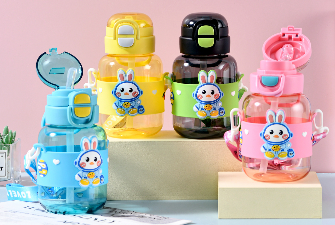 Kids Cartoon Character School Water Bottle – Leakproof & Durable (Back to School Essential)